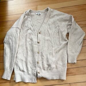 Madewell Light Tan Cardigan Sweater